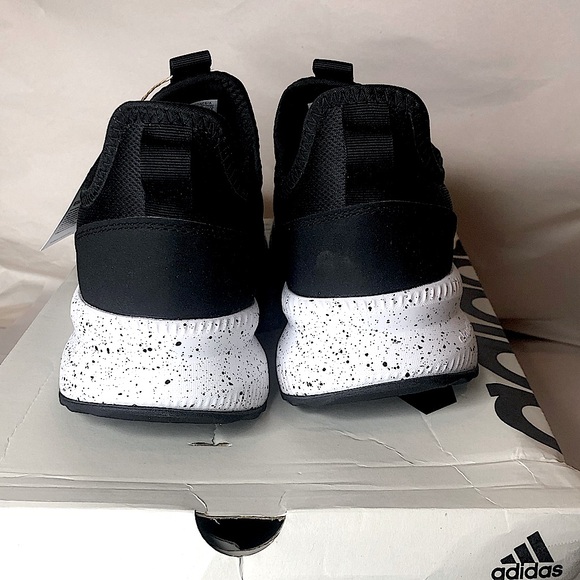 ADIDAS CLOUDFOAM X_PLRPULSE Black w Speckled Soles Slip On Shoes Sz 10 NIB - Picture 5 of 17